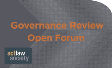 Governance Review Open Forum